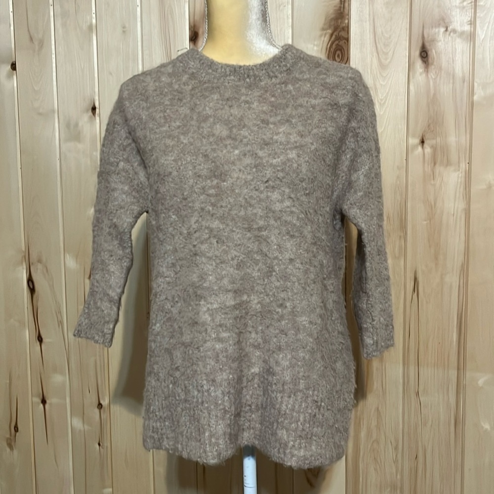 J. Crew Tan Oversized Alpaca Blend Sweater Size‎ XS
